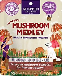 Austin and Kat Harper's Mushroom Medley Dog & Cat Supplement, 2.12-oz bag