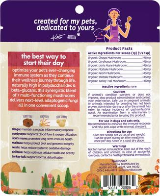 Show full view: Austin and Kat Harper's Mushroom Medley Dog & Cat Supplement, 2.12-oz bag slide 3 of 11
