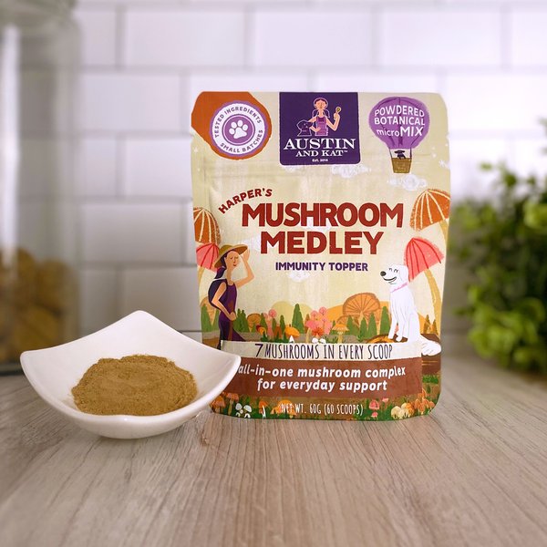 Austin and Kat Harper's Mushroom Medley Dog & Cat Supplement, 2.12-oz bag