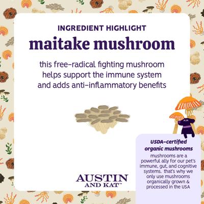 Show full view: Austin and Kat Harper's Mushroom Medley Dog & Cat Supplement, 2.12-oz bag slide 6 of 11