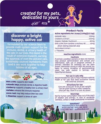 Show full view: Austin and Kat Purrfect Feline Formula Cat Supplement, 2.32-oz bag slide 3 of 8