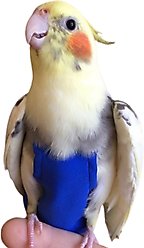 Avian Fashions FeatherWear FlightSuit Bird Diaper, Blue, X-Small Plus, 2.5