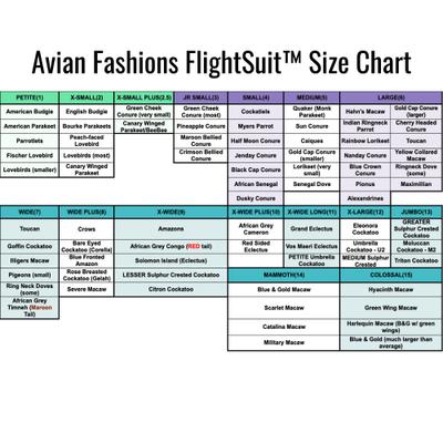 Show full view: Avian Fashions FeatherWear FlightSuit Bird Diaper, Blue, X-Wide, 9 slide 2 of 8