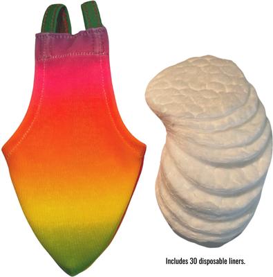 Show full view: Avian Fashions FeatherWear FlightSuit Bird Diaper, Rainbow, Petite, 1 slide 4 of 8