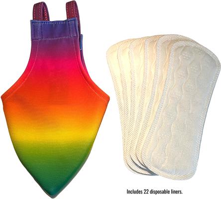 Show full view: Avian Fashions FeatherWear FlightSuit Bird Diaper, Rainbow, X-Large, 12 slide 4 of 8