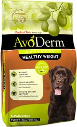 AvoDerm Advanced Healthy Weight Turkey Meal Formula Grain-Free Dry Dog Food, 24-lb bag