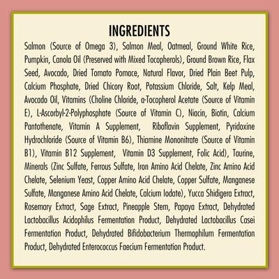 Show full view: AvoDerm Advanced Sensitive Support Salmon & Oatmeal Formula Dry Dog Food, 22-lb bag slide 4 of 8