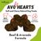 Show in main carousel: AvoDerm AvoHearts Beef & Avocado Formula Dog Treats, 5-oz bag slide 3 of 5