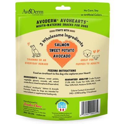 Show full view: AvoDerm AvoHearts Salmon & Avocado Formula Dog Treats, 5-oz bag slide 4 of 6