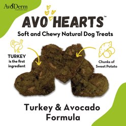 AvoDerm AvoHearts Turkey & Avocado Formula Dog Treats, 5-oz bag slide 2 of 4