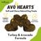 Show in main carousel: AvoDerm AvoHearts Turkey & Avocado Formula Dog Treats, 5-oz bag slide 3 of 6