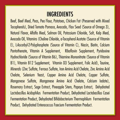 Show full view: AvoDerm Beef & Vegetables Recipe Grain-Free Dry Dog Food, 24-lb bag slide 5 of 10