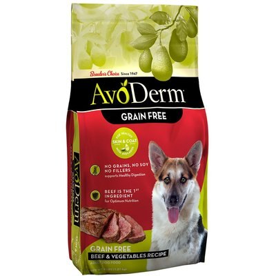 AvoDerm AvoDerm Beef & Vegetables Recipe Grain-Free Dry Dog Food, 4-lb bag
