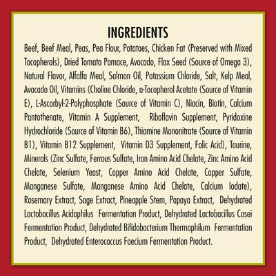 Show full view: AvoDerm Beef & Vegetables Recipe Grain-Free Dry Dog Food, 4-lb bag slide 7 of 10