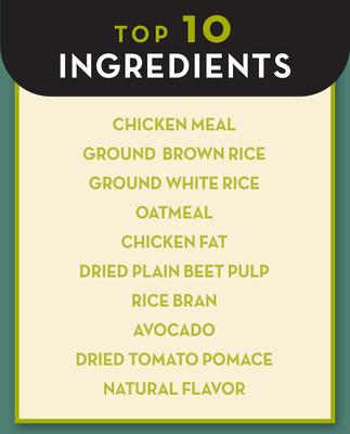 Show full view: AvoDerm Chicken Meal & Brown Rice Recipe Small Breed Adult Dry Dog Food, 7-lb bag, bundle of 2 slide 7 of 8