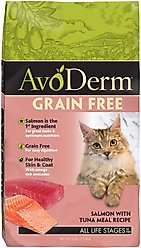 AvoDerm Grain-Free Salmon with Tuna Meal Dry Cat Food, 5-lb bag