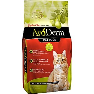 AvoDerm Natural Chicken & Herring Meal Formula Adult Dry Cat Food, 3.5-lb bag