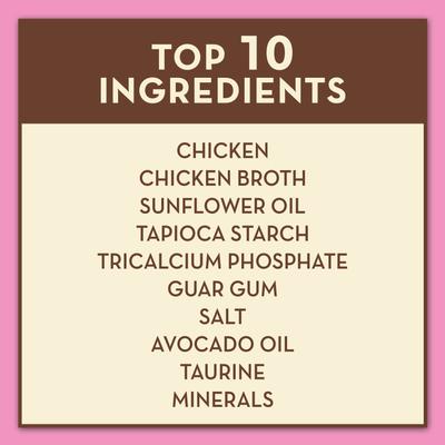 Show full view: AvoDerm Natural Grain-Free Chicken Chunks Entree in Gravy Canned Cat Food, 3-oz, case of 24 slide 5 of 10