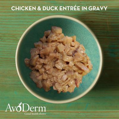 Show full view: AvoDerm Natural Grain-Free Chicken & Duck Entree in Gravy Canned Cat Food, 3-oz, case of 24 slide 4 of 10
