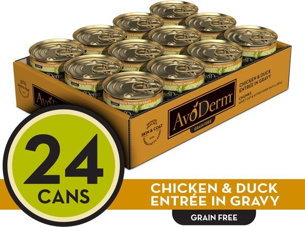 AvoDerm Natural Grain-Free Salmon & Chicken Entree in Gravy Canned Cat Food