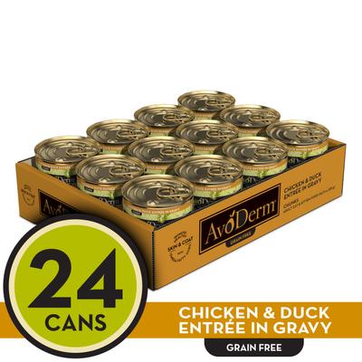 Show full view: AvoDerm Natural Grain-Free Chicken & Duck Entree in Gravy Canned Cat Food, 3-oz, case of 24 slide 3 of 10