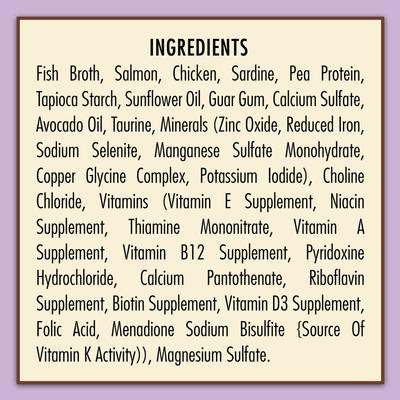 Show full view: AvoDerm Natural Grain-Free Salmon & Chicken Entree in Gravy Canned Cat Food, 3-oz, case of 24 slide 6 of 10