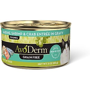 AVODERM Natural Grain-Free Sardine, Shrimp Crab Meat Entree in