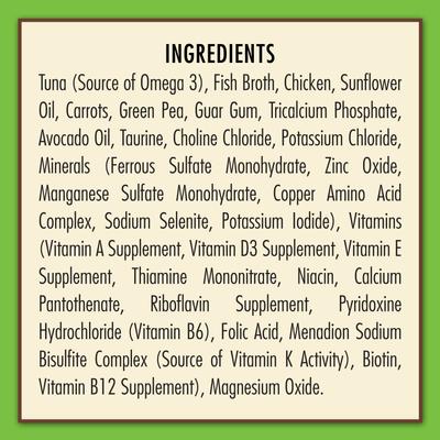 Show full view: AvoDerm Natural Grain-Free Tuna & Chicken Entree with Vegetables Canned Cat Food, 3-oz, case of 24 slide 6 of 10