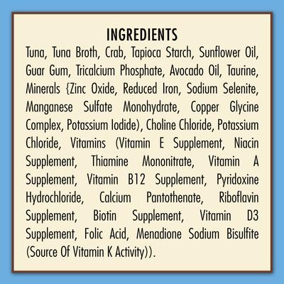 Show full view: AvoDerm Natural Grain-Free Tuna & Crab Entree in Gravy Canned Cat Food, 3-oz, case of 24 slide 6 of 10
