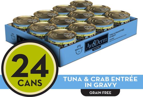 Show full view: AvoDerm Natural Grain-Free Tuna & Crab Entree in Gravy Canned Cat Food, 5-oz, case of 24 slide 9 of 10