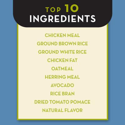 Show full view: AvoDerm Natural Puppy Chicken Meal & Brown Rice Dry Dog Food, 15-lb bag slide 5 of 10