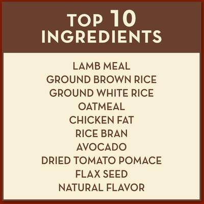 Show full view: AvoDerm Original Lamb Meal & Brown Rice Recipe Adult Dry Dog Food, 26-lb bag slide 9 of 10