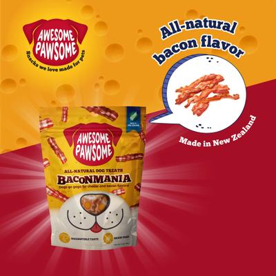 Show full view: Awesome Pawsome Baconmania Dog Treats, 3-oz bag slide 6 of 12