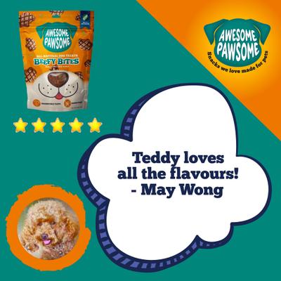 Show full view: Awesome Pawsome Beefy Bites Dog Treats, 3-oz bag slide 10 of 12