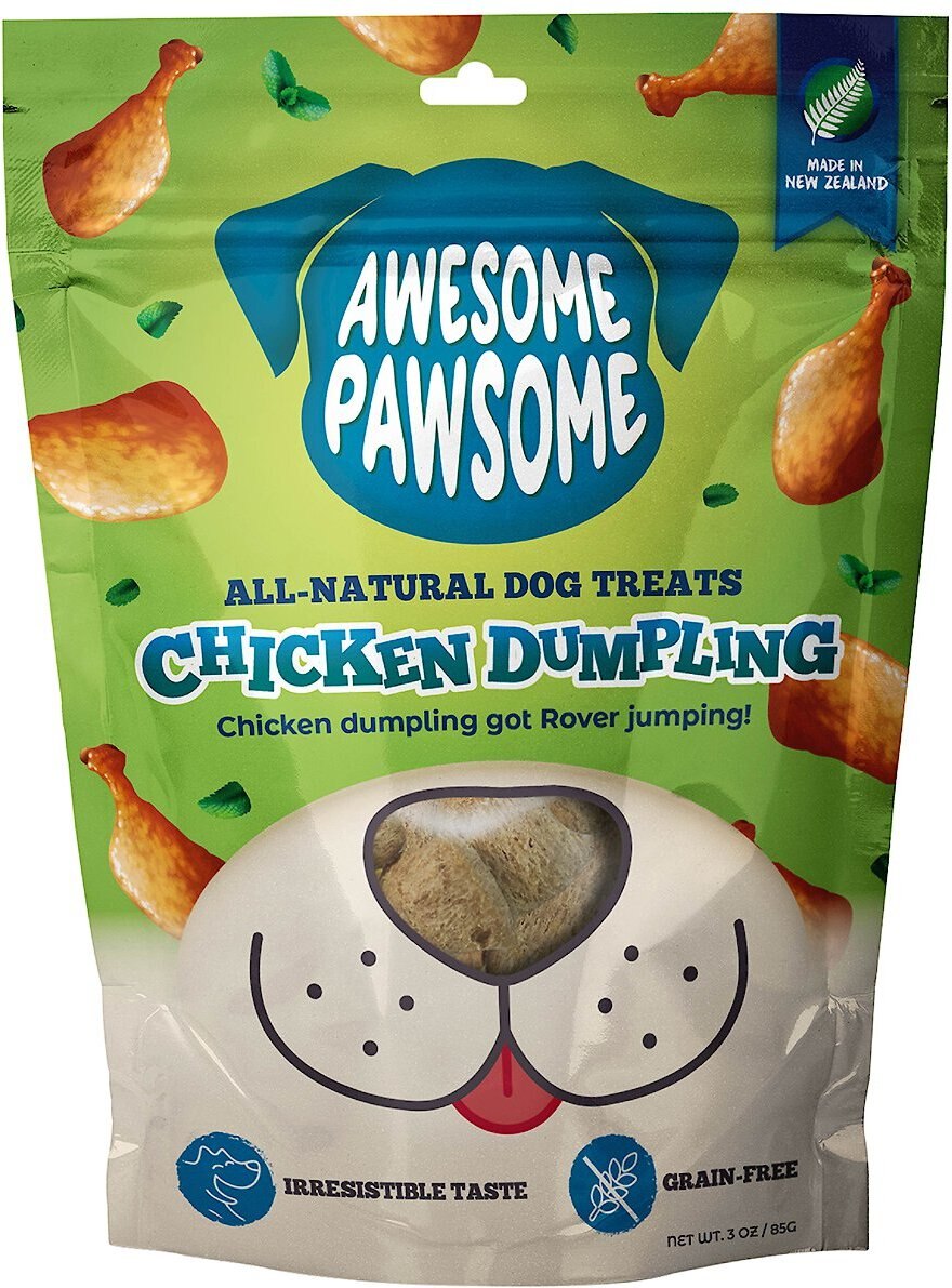 Awesome Pawsome Chicken Dumpling Dog Treats, 3-oz bag