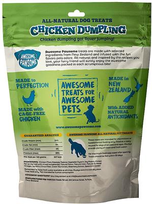 Show full view: Awesome Pawsome Chicken Dumpling Dog Treats, 3-oz bag slide 3 of 11
