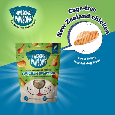 Show full view: Awesome Pawsome Chicken Dumpling Dog Treats, 3-oz bag slide 5 of 11
