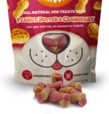 Show full view: Awesome Pawsome Peanut Butter & Cranberry Dog Treats, 3-oz bag slide 4 of 12