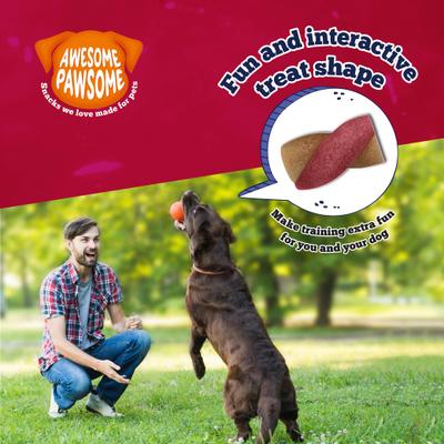 Show full view: Awesome Pawsome Peanut Butter & Cranberry Dog Treats, 3-oz bag slide 8 of 12