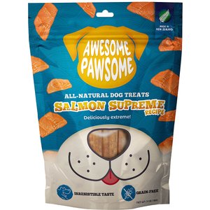 Awesome Pawsome Salmon Supreme Recipe Dog Treats, 3-oz bag