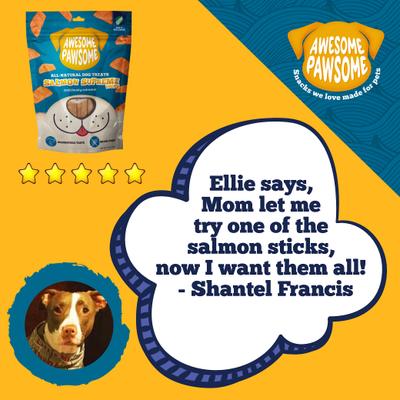 Show full view: Awesome Pawsome Salmon Supreme Recipe Dog Treats, 3-oz bag slide 10 of 11