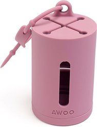 Awoo AwPoo Dog Poop Bag Holder, Mauve