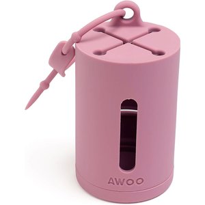 Awoo AwPoo Dog Poop Bag Holder, Mauve