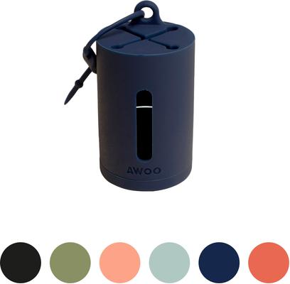 Show full view: Awoo AwPoo Dog Poop Bag Holder, Navy slide 6 of 9