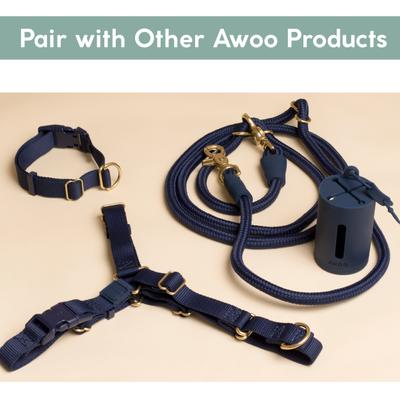 Show full view: Awoo AwPoo Dog Poop Bag Holder, Navy slide 8 of 9