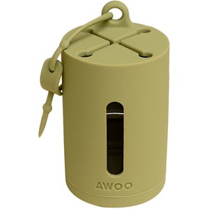 Awoo AwPoo Dog Poop Bag Holder, Olive