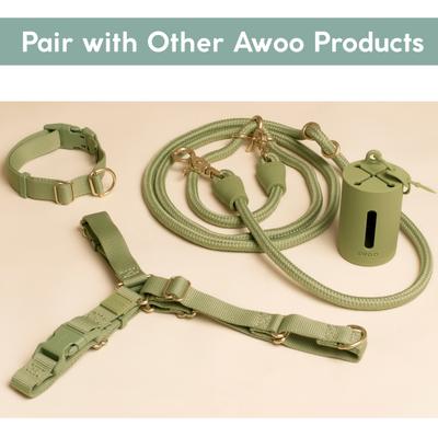 Show full view: Awoo AwPoo Dog Poop Bag Holder, Olive slide 8 of 9