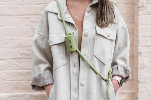 Show full view: Awoo AwPoo Dog Poop Bag Holder, Peach slide 3 of 8