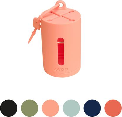 Show full view: Awoo AwPoo Dog Poop Bag Holder, Peach slide 5 of 8