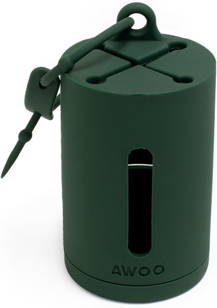 Show full view: Awoo AwPoo Dog Poop Bag Holder, Pine slide 1 of 4